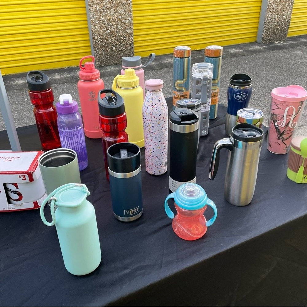 Variety of on-the-go brand name cups